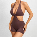 Women Bodysuits Sexy Short Backless Sports Suit Scrunch Raises Ass Suit Women Romper Gym Set Whole Fitness Suit Workout Female - Lady T Fashions
