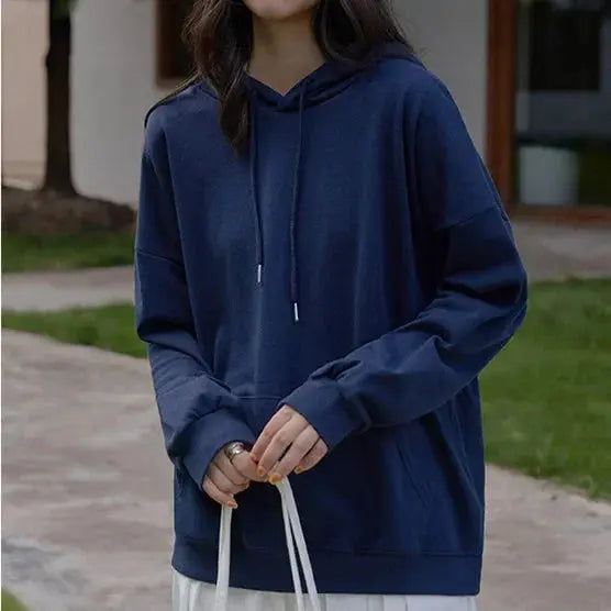 Men's Hoodies Women Pullover Spring Autumn Casual Hoodie Sweatshirts Solid Color Hoodies Oversize Grey Sweatshirt For Male - Lady T Fashions