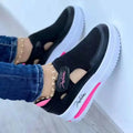 Pink Sneakers Women Shoes Woman Tennis Shoes Canvas Shoe Female Casual Shoes Ladies Sport Shoes Platform Sneaker Hollow Out Shoe Lady T Fashions