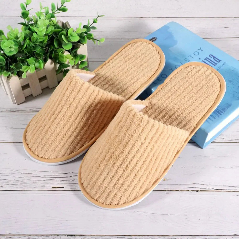 1Pair Winter Warm plush Slippers for Women Men Home shoes Nonslip Slides Fluffy Slippers Couple Indoor Bedroom House Slippers Lady T Fashions