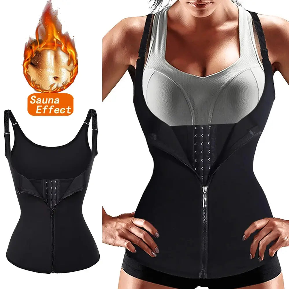 Women Shapewear Waist Trainer Push Up Slimming Vest Tummy Control Girdle Body Shaper Waist Cincher Corset Tank Top - Lady T Fashions