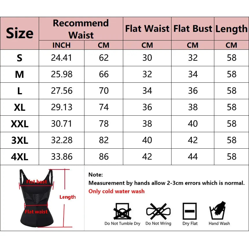 Women Shapewear Waist Trainer Push Up Slimming Vest Tummy Control Girdle Body Shaper Waist Cincher Corset Tank Top - Lady T Fashions