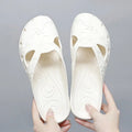 Summer Women's Slippers Fashion Breathable Outdoor Platform Baotou For Women Jelly Slippers Indoor House Beach Roma Hole Shoes Lady T Fashions