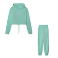 Fashion Trend Women's Wear, Long-sleeved Sports Casual Suit Waist Two-piece Set - Lady T Fashions