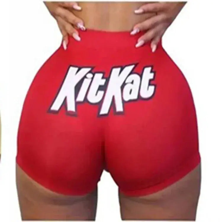 Women Hot Sale Printed Shorts Summer Casual High Waist Motorcycle Shorts Sports Fitness Shorts Dropshipping - Lady T Fashions