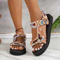 Women Shoes Thick soled Beach Sandals Outdoor fashion Slippers Large Size Casual comfortable Sandals 2024 Summer Flat Lady T Fashions