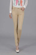 Women Dress Pants Tapered Leg  Colored Stretch Slim Jeans Skinny Trousers  Pockets  for Daily ouc073 - Lady T Fashions