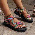 Summer Flat Women's Shoes Hemp Rope Set Foot Beach Sandals Outdoor All-match Casual Slippers Large Size Women Sandals Lady T Fashions
