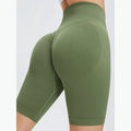 Seamless Fitness Shorts Women Women Sports High Waist Shorts Fitness Casual Workout Running Peach Hip Shorts - Lady T Fashions