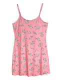Women's Nightgown  Ditsy Floral Print Cami Mini Night Dress Sexy Spaghetti Strap Sundress For Ladies Sleep Dress - Lady T Fashions