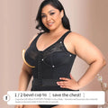Women Shapewear 3-in-1 Bra Waist Trainer Posture Corrector Push Up Underwear Slimming Corset Girdle Buckle Belly Sheath Vest - Lady T Fashions