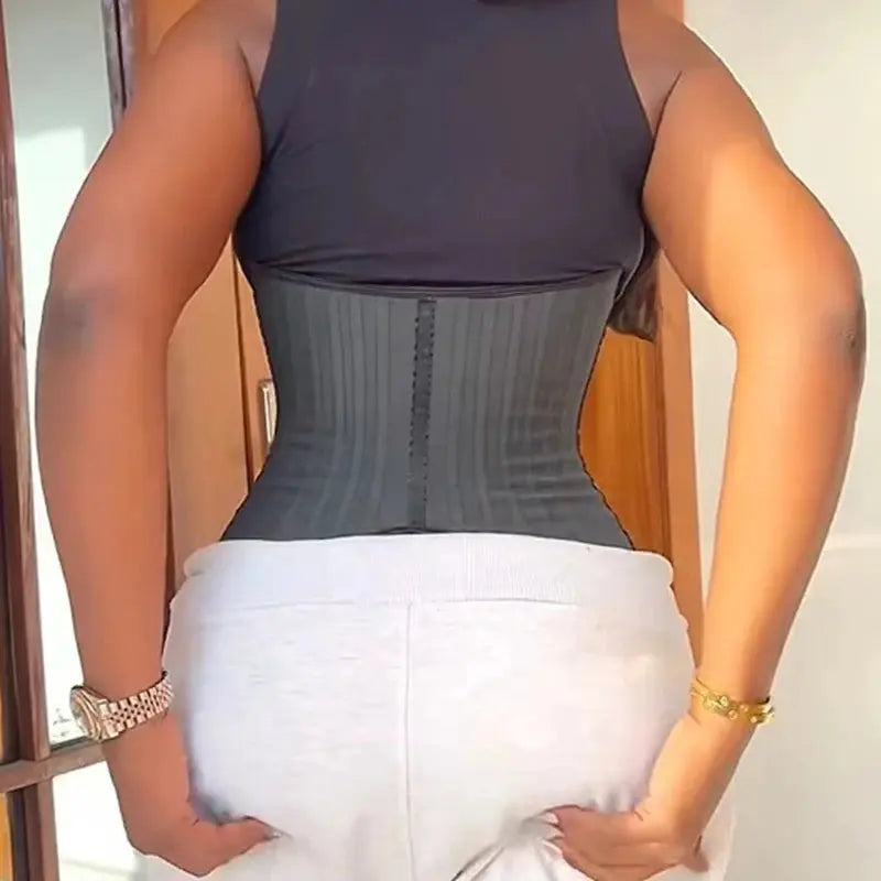 Body Shaper Shapewear Women 25 Steel Bones Latex Waist Trainer Corset Shapewear Slimming Belly Modeling Strap Reductive Girdles - Lady T Fashions