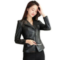 Women Jackets Spring Autumn New Faux Leather Jacket Womens Casual Slim Waterproof Windproof Basic Coats Short Female Jacket - Lady T Fashions