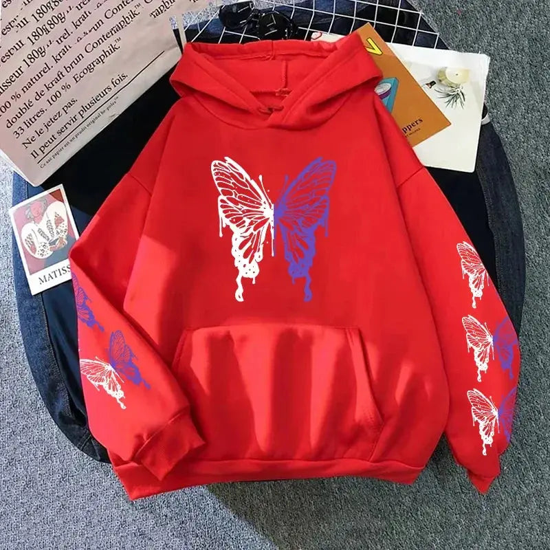 Womens Hoodies Printing Casual Sweatshirts Home Loose Pullover Versatile Tops Y2k 2025 Hot Sales Fashion Sports Jogging Clothing - Lady T Fashions