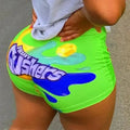 Women Hot Sale Printed Shorts Summer Casual High Waist Motorcycle Shorts Sports Fitness Shorts Dropshipping - Lady T Fashions