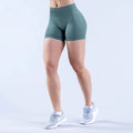 DFY Impact Summer High Waisted Yoga Shorts Sportswear Woman Gym Fashionable Sexy Running Fitness Pants Solid Color Yoga Leggings - Lady T Fashions