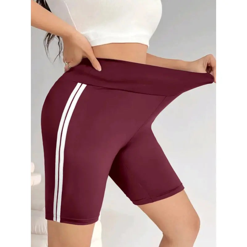 Women's Shorts Simple Versatile Straight Casual Solid Colour Trousers Street Fitness Can Wear Female Sports Five Pants - Lady T Fashions