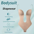 Women Shapers Underwear Backless Bodysuit Shapewear M L XL Deep V-Neck Body U Plunge Clear Strap Padded Push Up Corset - Lady T Fashions
