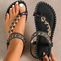 Women's Sandals Bohemia Style Sandals Summer 2025 New Shoes For Woman Flip Flops Beach Summer Shoes Women Low Heels Footwear - Lady T Fashions