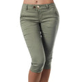Women Pants Summer Women Pants Mid Waist Trendy Pants Slim fitting Calf Length Leggings Pencil Pants Women Trousers - Lady T Fashions