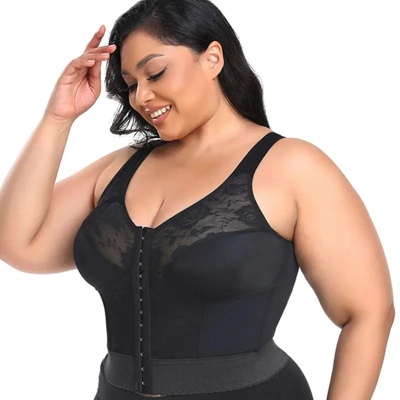 Women Shapewear 3-in-1 Bra Waist Trainer Posture Corrector Push Up Underwear Slimming Corset Girdle Buckle Belly Sheath Vest - Lady T Fashions