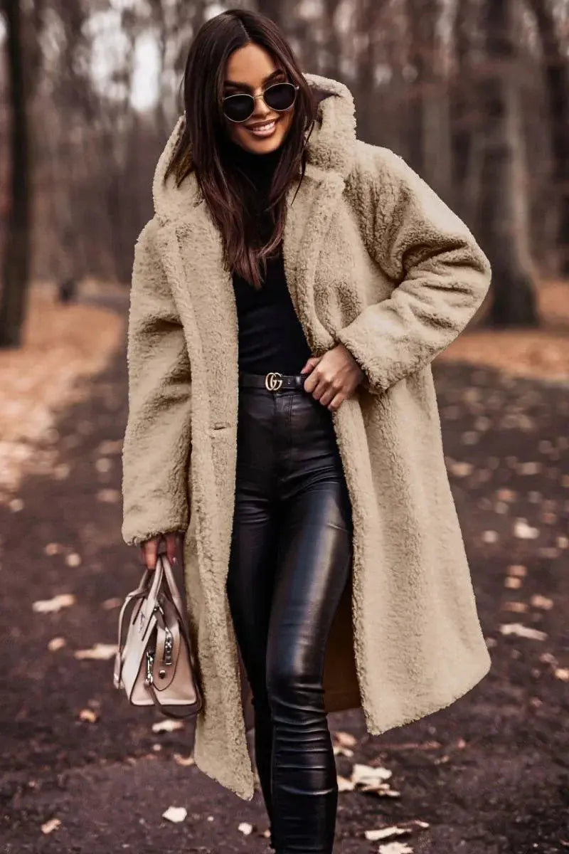 Jackets for Women Autumn and Winter Fashion Long Sleeve Tweed Coat for Women - Lady T Fashions
