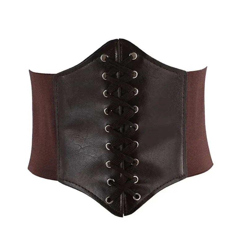 Women's Corset Body Shapewear Sexy Wide Leather Belt Cummerbunds Strap Belts for Women High Waist Slimming Corsets and Bustiers - Lady T Fashions