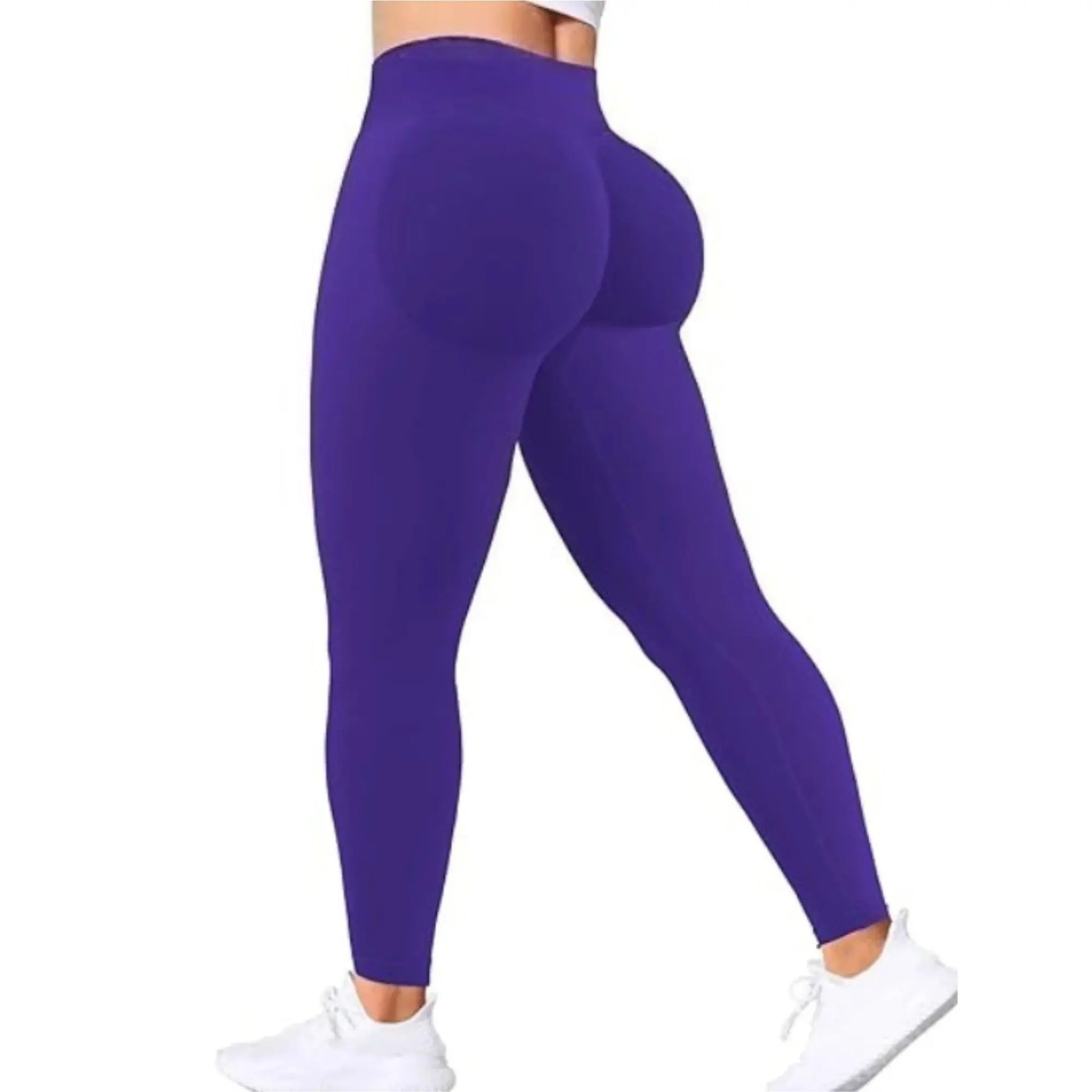 Seamless Women Solid Waist Yoga Pants Three-section Waist Sexy Hip-lifting Tight Sports Pants Fitness Exercise Yoga Pants - Lady T Fashions