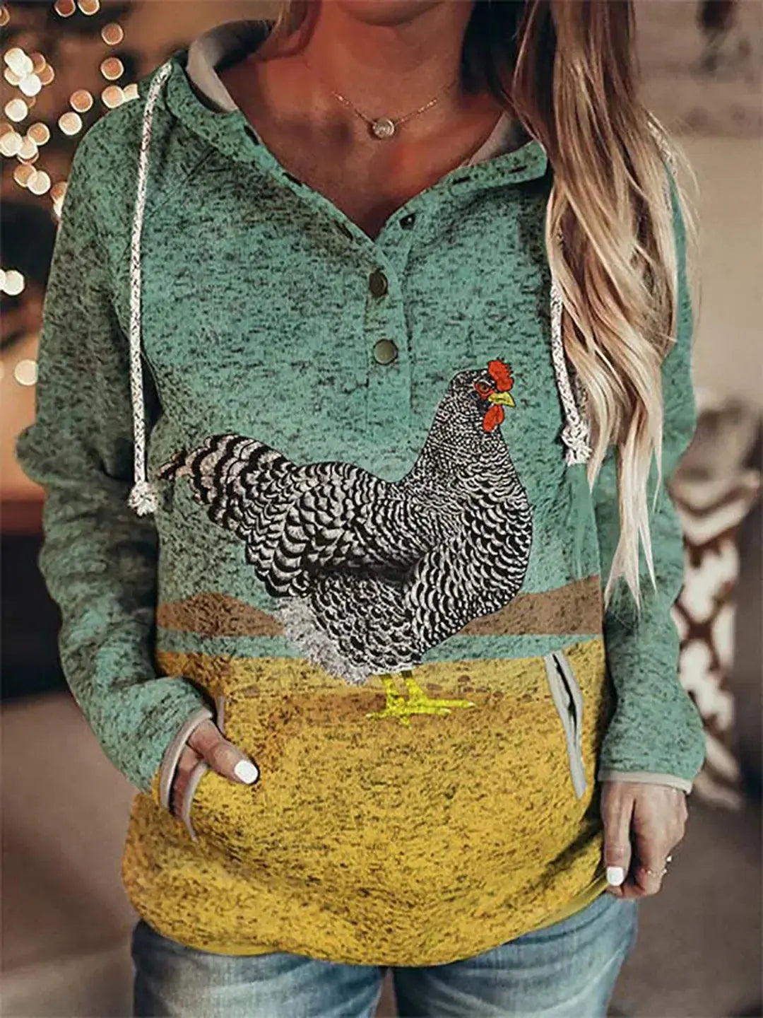 Wolf Hoodie Women Fashion Oversized Hoodies Vintage Sweats Girls Coat Women Sweatshirt Coat Hooded Pullover Owl Tracksuit Autumn - Lady T Fashions