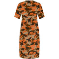 V-Neck Camo Print Women's Loose Maxi Dress 2025 New Arrival Summer Casual Dress XL-6XL - Lady T Fashions