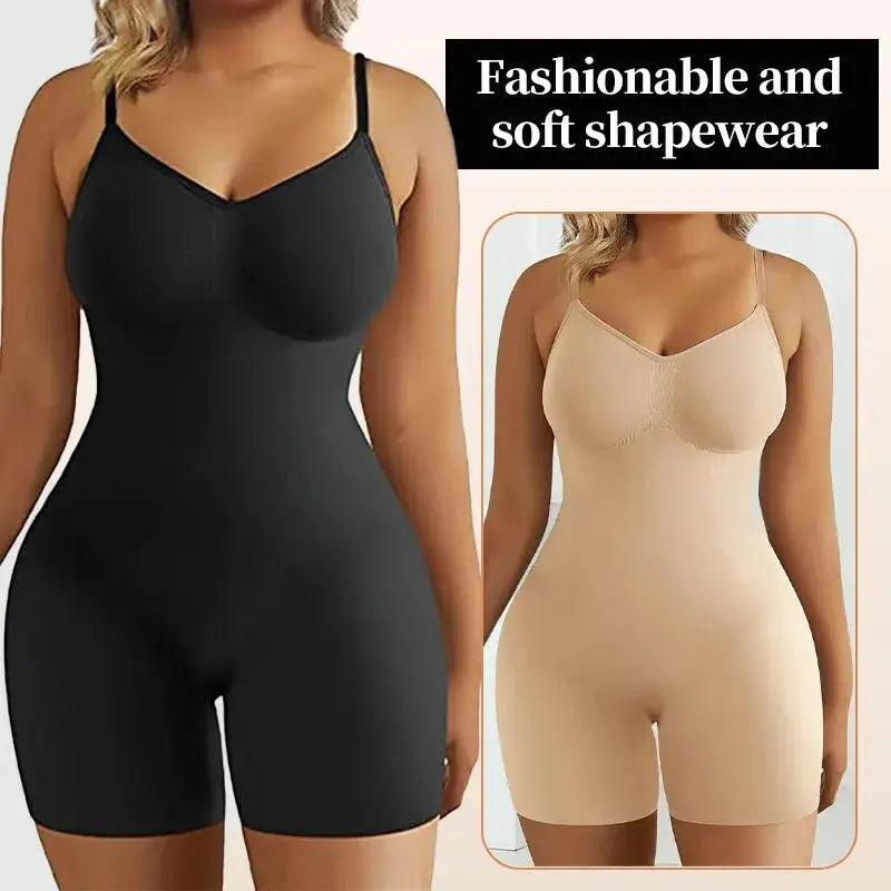 Bodysuit for Women Tummy Control Shapewear Seamless High Waist Flat Belly Belt Stretch Shapewear Body Shaper - Lady T Fashions