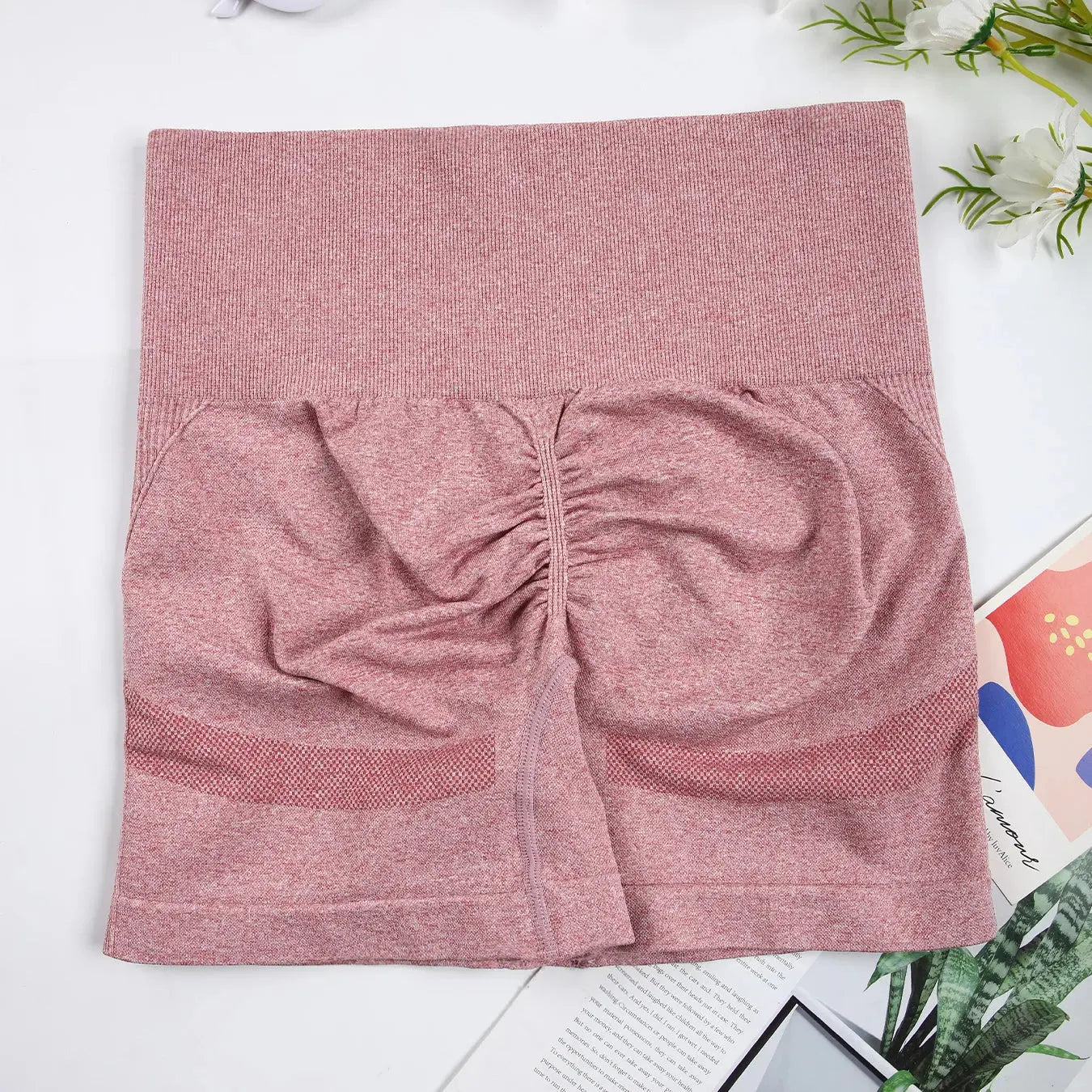 Women Fitness Shorts High Waist Workout Hip Lifting Leisure Shorts Leggings Yoga Gym Running Short Pants Sportswear - Lady T Fashions