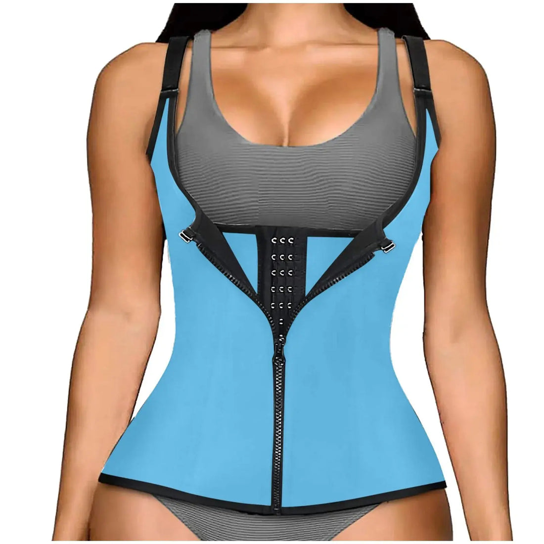 Shapewear Reducing And Shaping Girdles For Women Waist Trainer Sleeveless Bodysuit Basic Thong Slim Fit Sweatwicking Shapewear - Lady T Fashions