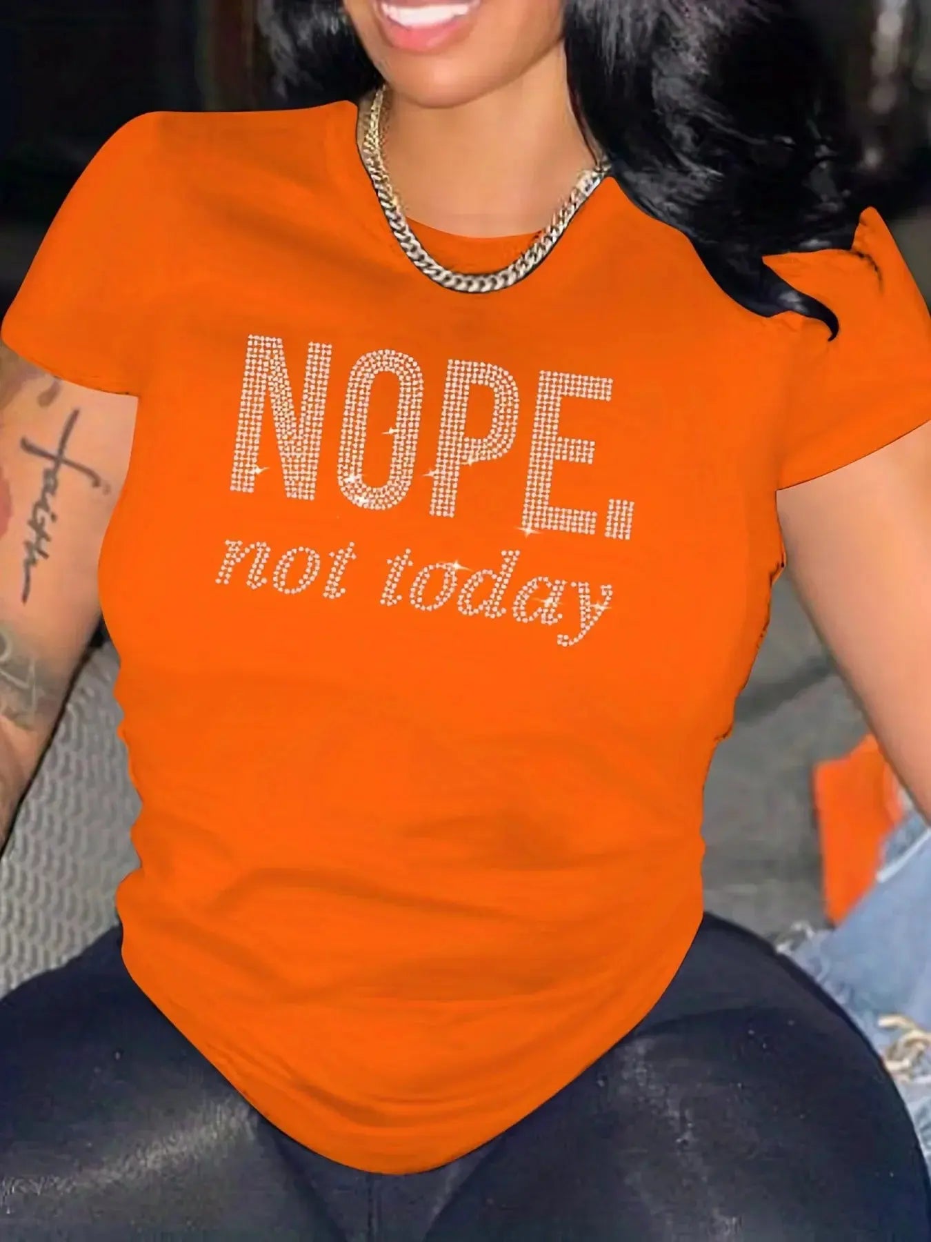 Women's T-shirt Summer O-Neck Short Sleeve Printed Letter Hot Diamond Tops Fashion Casual Plus Size T-shirt Plus Size Feminino - Lady T Fashions