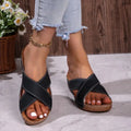 New Shoes Sandals Women Summer Retro Women Shoe Slides Walking Shoes Wedge Ladies Shoes Casual Footwear Women Slippers Female Lady T Fashions