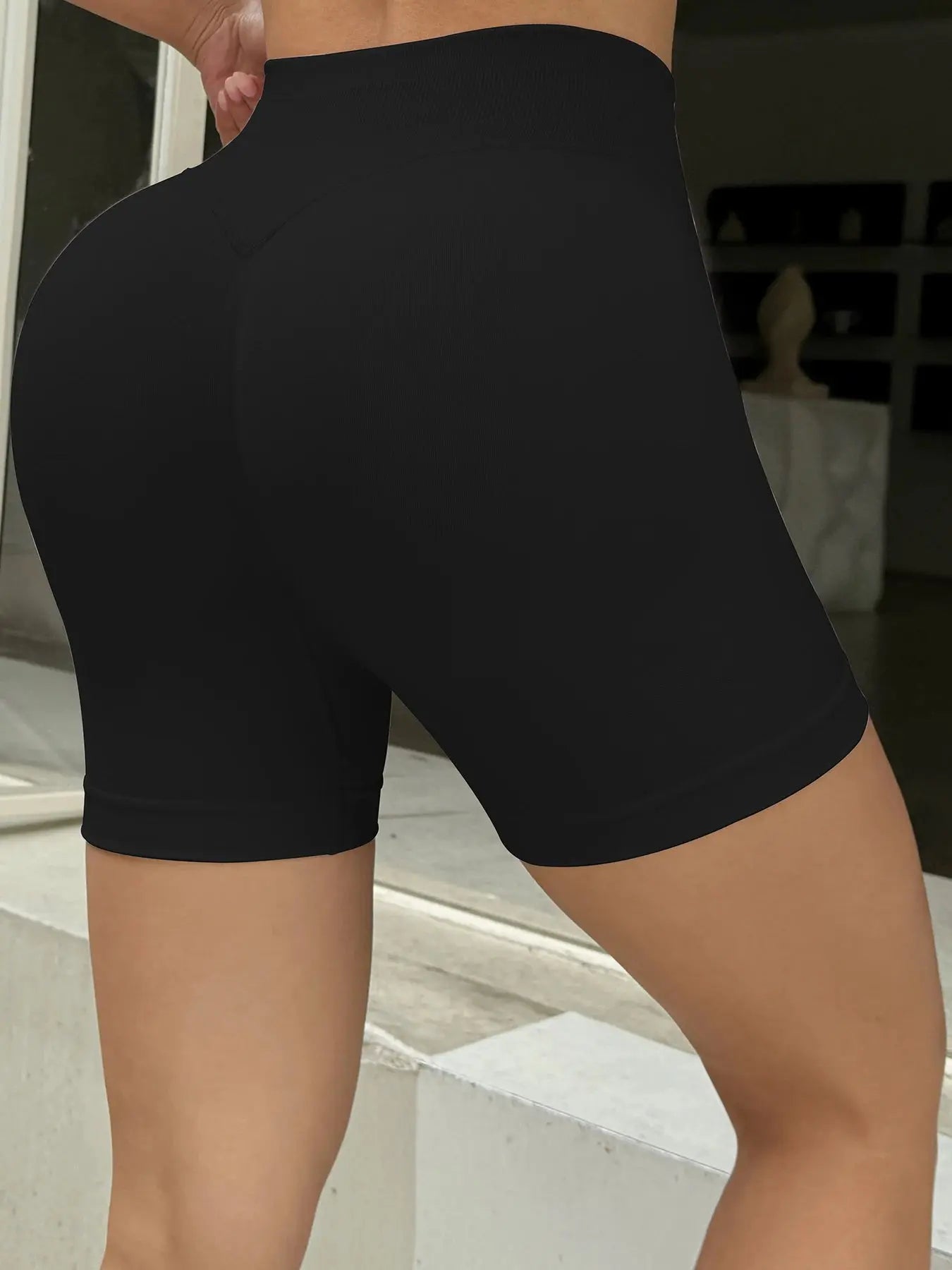 Women Seamless Sports Shorts Leggings Gym Bike Quick Drying Yoga Breathable Stretchy Streetwear Cycling Yoga Shorts - Lady T Fashions