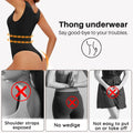 Seamless Shapewear Bodysuit for Women Body Shaper Thong Body Shaping Sculpting Breast Slimming Wide Shoulder Straps Shapers New - Lady T Fashions