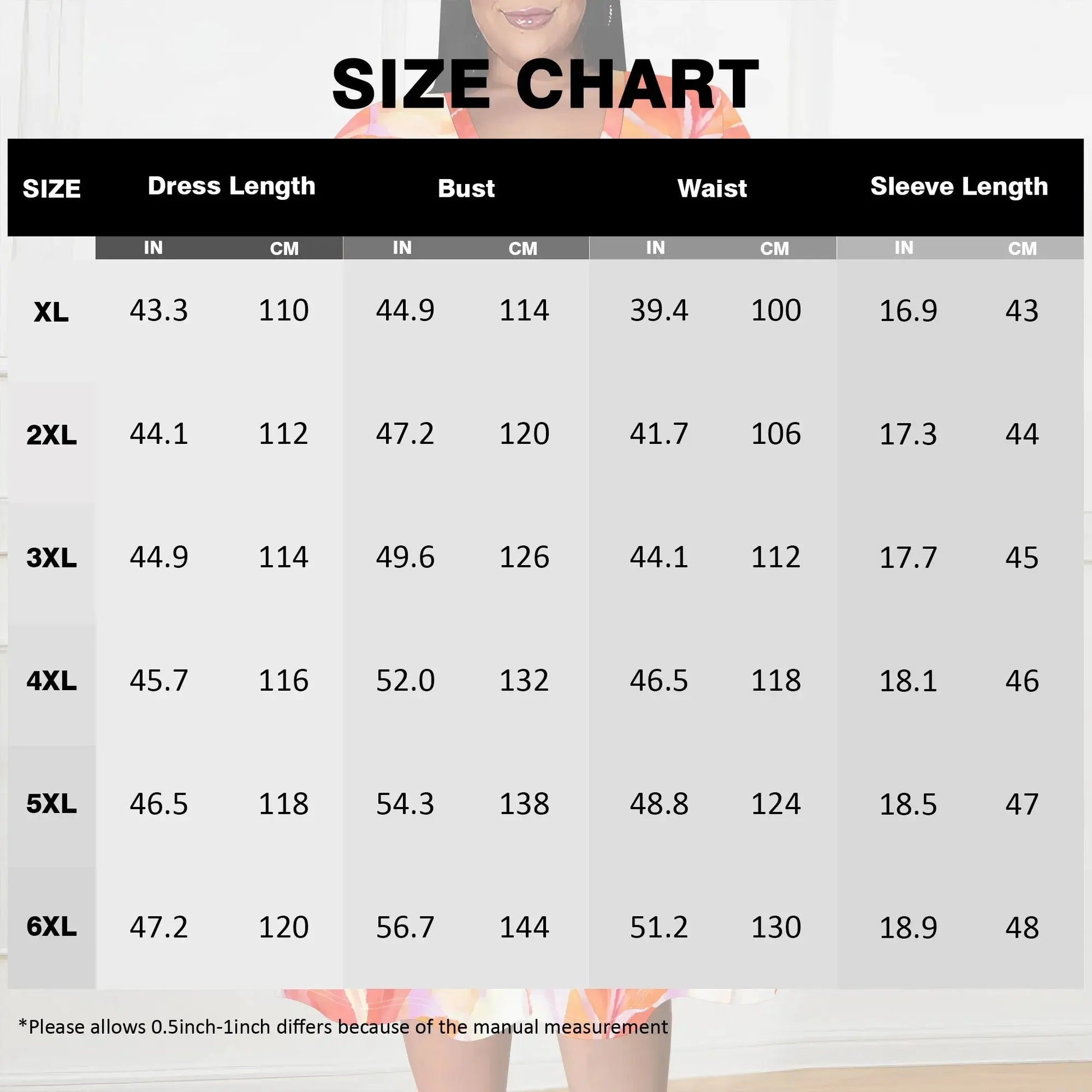 Women's Wrap Dress 2025 New Arrival Orange Floral Print 3/4 Sleeve Summer Dress XL-6XL - Lady T Fashions