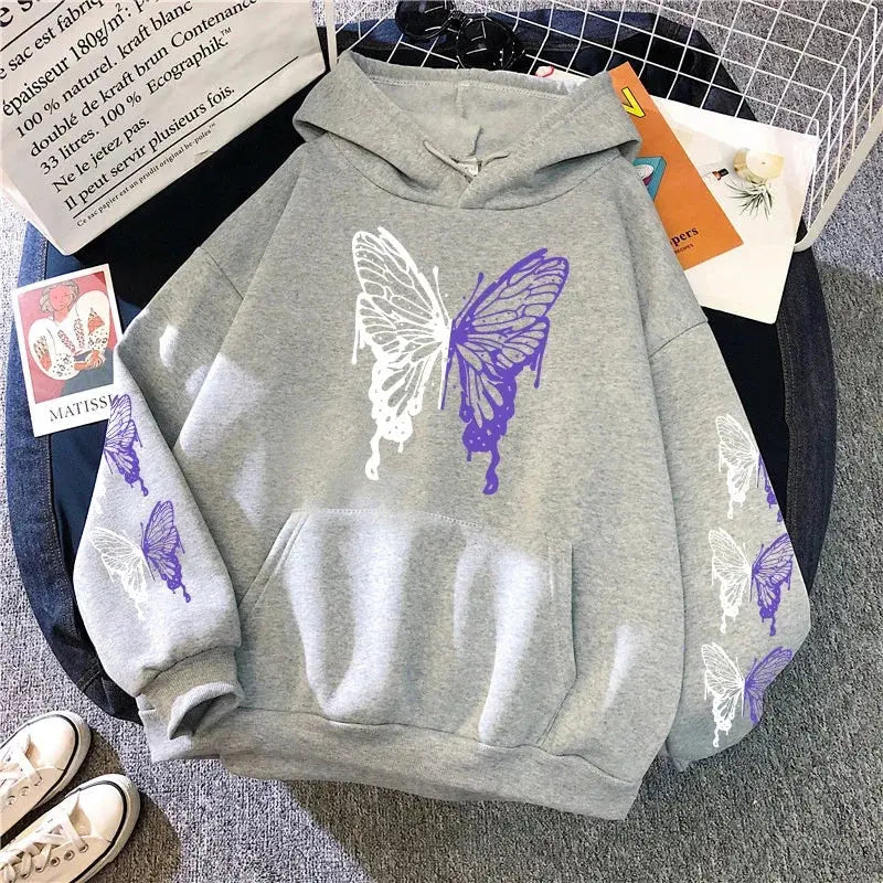 Womens Hoodies Printing Casual Sweatshirts Home Loose Pullover Versatile Tops Y2k 2025 Hot Sales Fashion Sports Jogging Clothing - Lady T Fashions