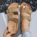 Slippers For Women Cork Footbed Beach Sandals Outdoor Suede Clogs Sandals With Adjustable Buckle Men Sandals Lady T Fashions