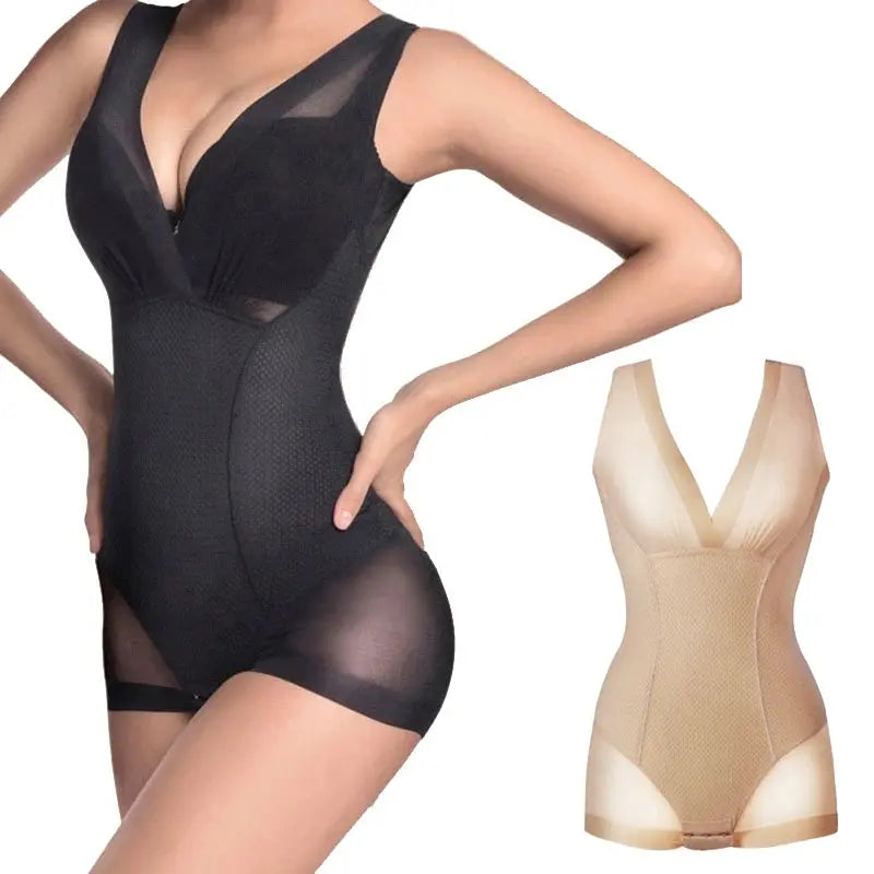 Women Postpartum Shapewear Tummy Suits Slimming Burn Fat Shapers Ladies Waist Control Full Body Shaper Waist Trainer Corset - Lady T Fashions