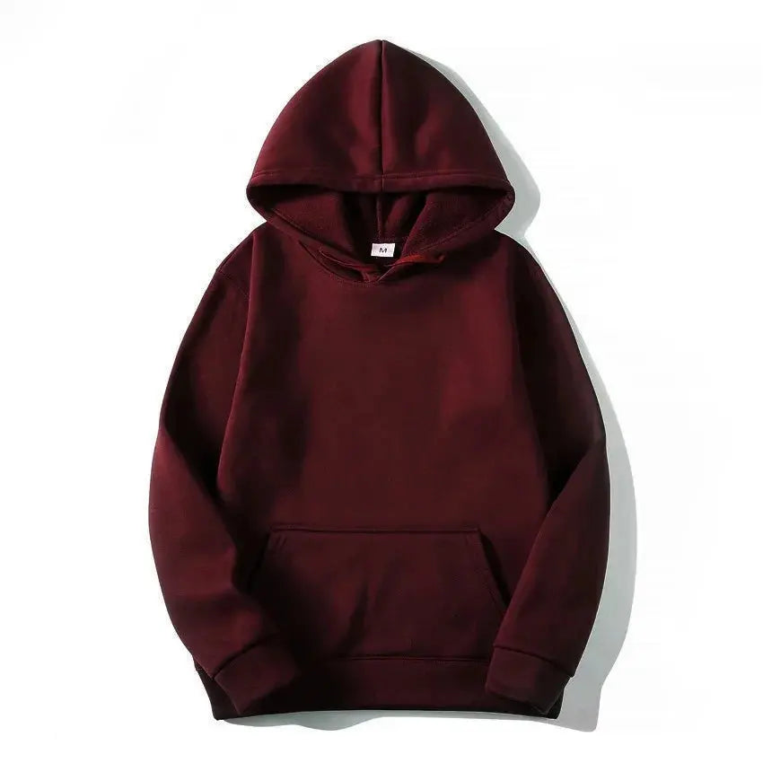 Hoodies for men and women 2025 autumn new item heavyweight American high street men's top plus size hooded pullover - Lady T Fashions
