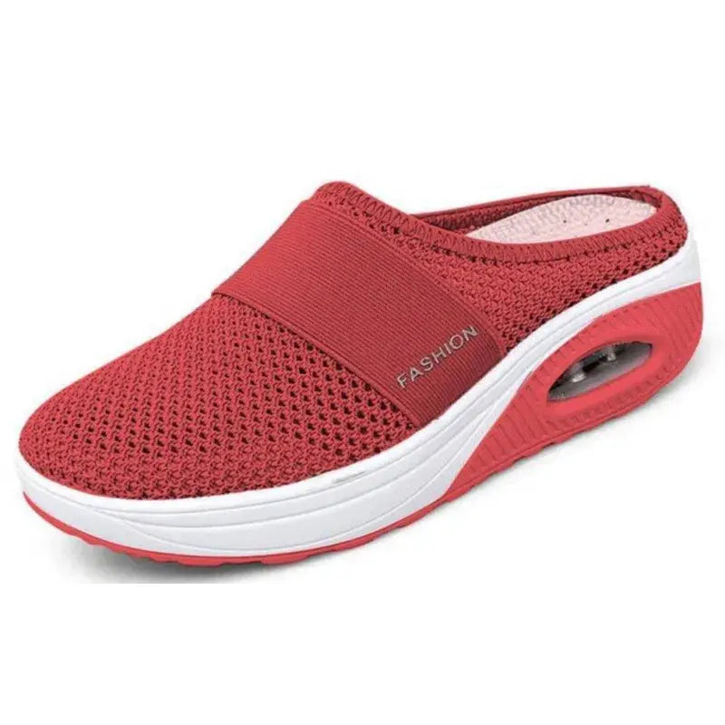 Shoes Air Women Walking Cushion Slip-On  Orthopedic Diabetic Ladies Platform Mules Mesh Lightweight Slipper Wedge Female Sneaker Lady T Fashions