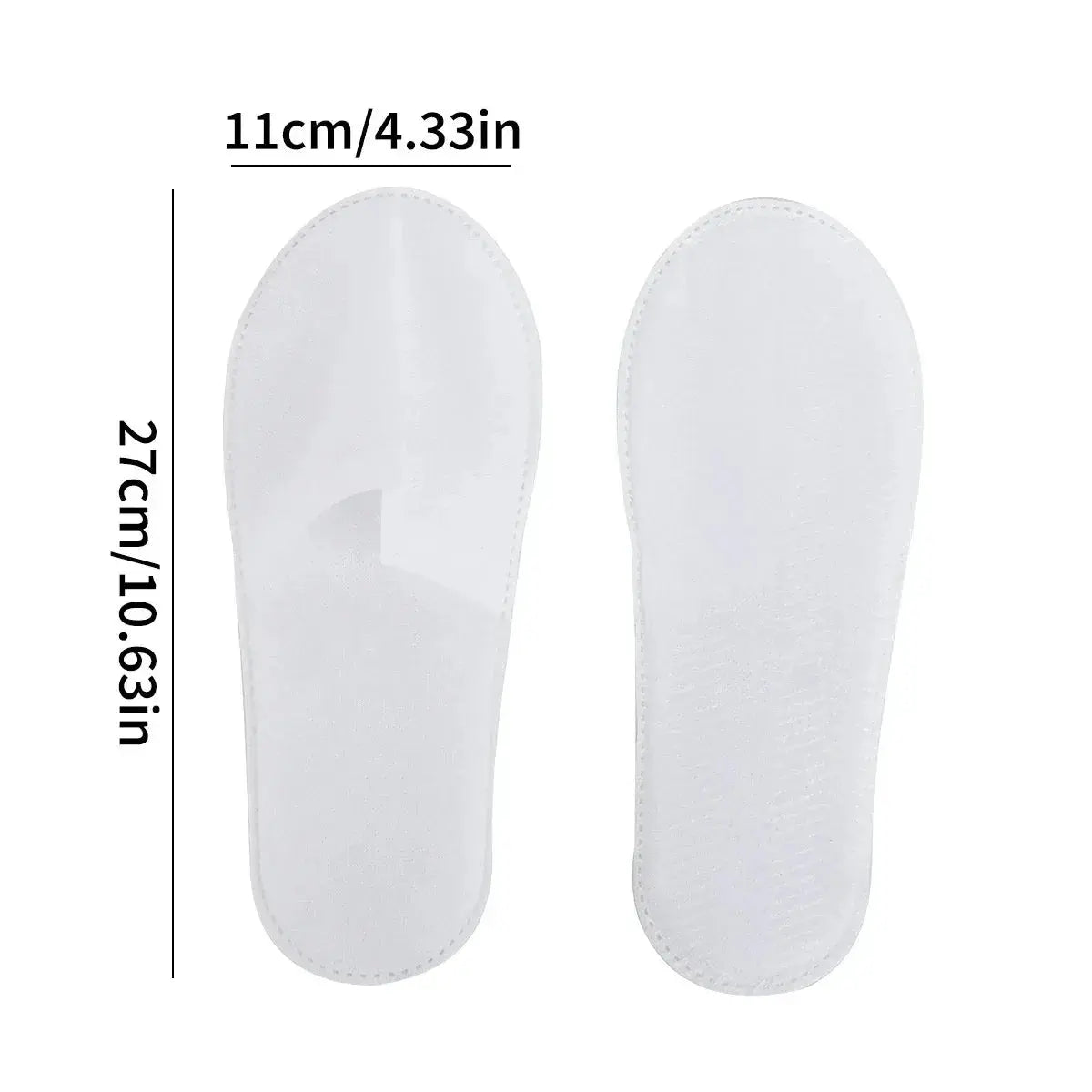 Spa Slippers 10 Pairs of Brushed Plush Closed-toe Disposable Slippers for Men and Women Suitable for Families Guest Hotel Tra Lady T Fashions