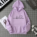 2025 Winter New Women's Hoodie High Street Unisex style Double Pockets Sweatshirts Outerwear Plus-Size Women's Clothing CYXX247 - Lady T Fashions