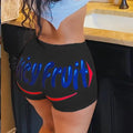 Women Shorts Letter Print Shorts Summer Casual High Waist Short Pants Hot Sale Sports Daily Shorts Bottom - Lady T Fashions