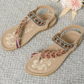 Women's Sandals Bohemia Style Sandals Summer 2025 New Shoes For Woman Flip Flops Beach Summer Shoes Women Low Heels Footwear - Lady T Fashions