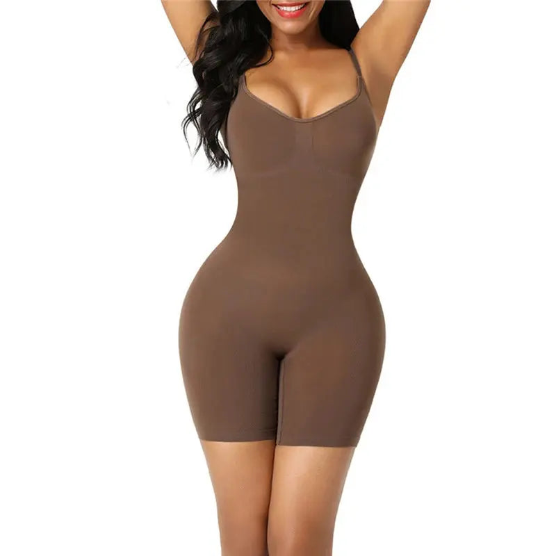 Women Bodysuit Shapewear Tummy Control Full Body Shaper Slimming Sheath Butt Lifter Push Up Thigh Slimmer Abdomen Shapers Corset - Lady T Fashions