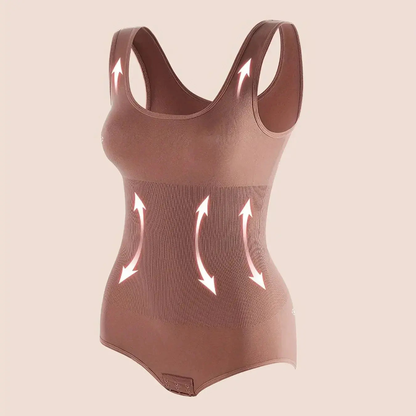 Body Shapewear for Women Seamless Solid Shaping Full Bodysuit Crew Neck Tummy Control Slimming Body Shaper Underwear & Shapewear - Lady T Fashions