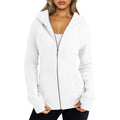 Women Oversize Hoodies Sweatshirts Pullovers Hoodie Female Patchwork Sweatshirt Autumn Warm Hoody Zipper UP Tops S-3XL - Lady T Fashions